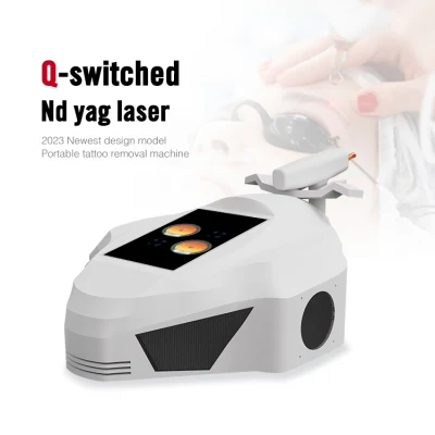 Portable Picosecond Acne Q Switched ND YAG Laser Tattoo Removal 2in1laser Diodo Picosecond
